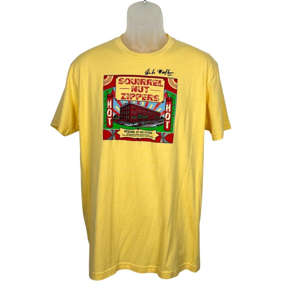 Squirrel Nut Zippers Hot Album 1996 Concert Band Tee T-Shirt Signed Unisex M